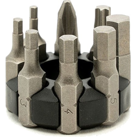 8-teiliges bit-set mit halter für multitool multi-torque