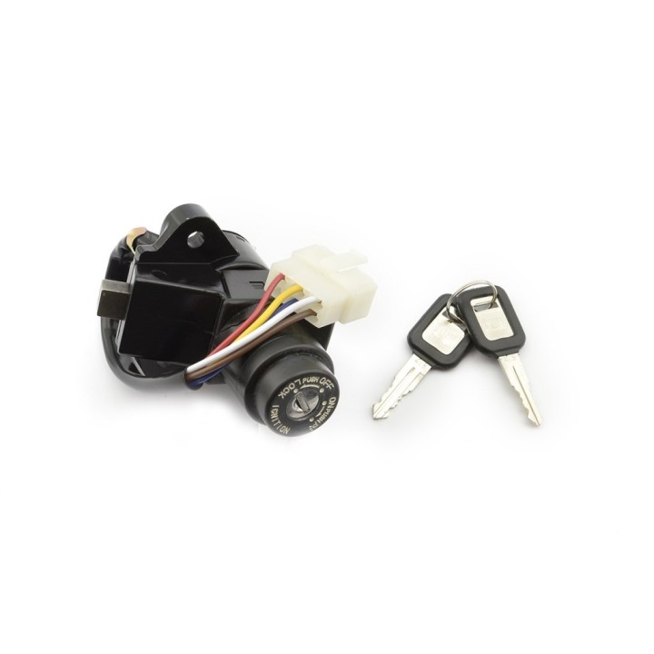 V PARTS Key Ignition Lock to Replace Bihr Switch - Complete Kit with Steering and Keys 6540