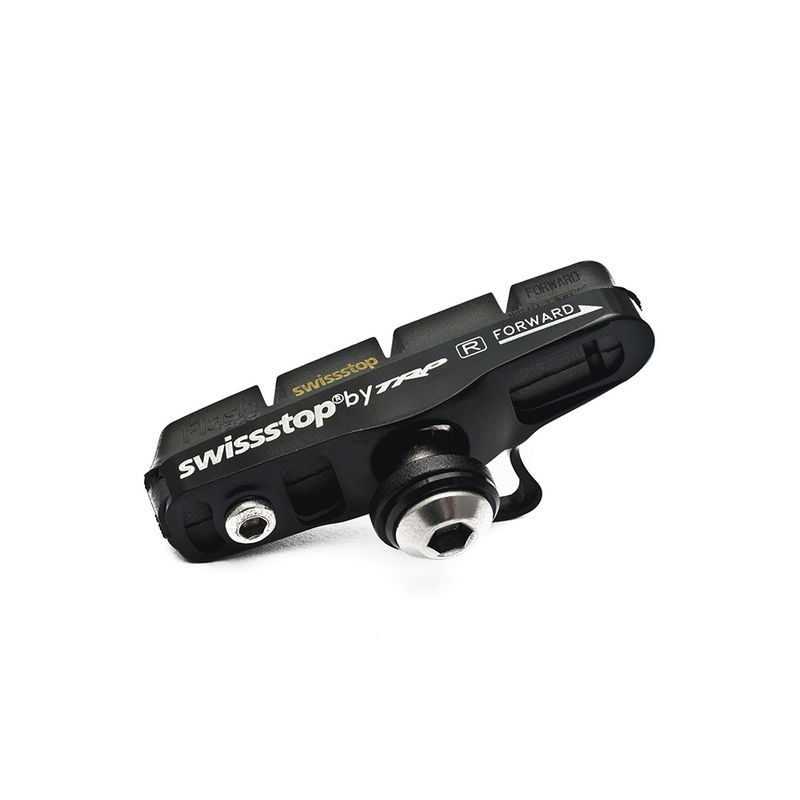Kit with 2 carbon fiber black cartridge brake shoe flash pro