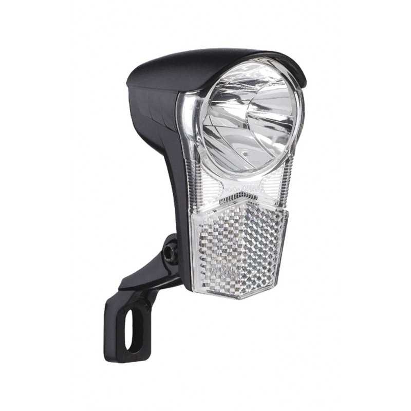 Dynamo front light with bracket + switch  UNI LED 15 LUX