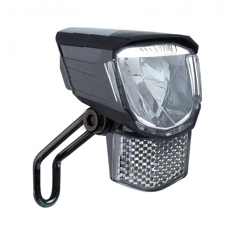 Reflective dynamo front light with bracket  TOUR 45SL LED 45 LUX