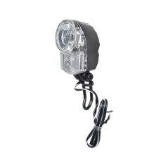 BÜCHEL Luz delantera dinamo reflectante con soporte UNI LED PRO 25 LUX 701416