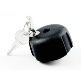 Peruzzo nut with key lock for bike rack