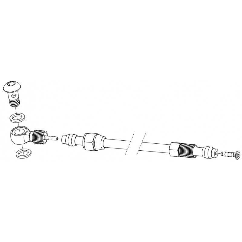 ALHONGA Kit reparación latiguillo cable freno disco hidráulico Shimano | Incluye tornillería y adaptadores Uso recomendado en MT