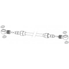 ALHONGA Kit reparación de latiguillo freno disco hidráulico Formula - Incluye Tornillería, Tornillos Banjo, Arandelas, Tuercas y