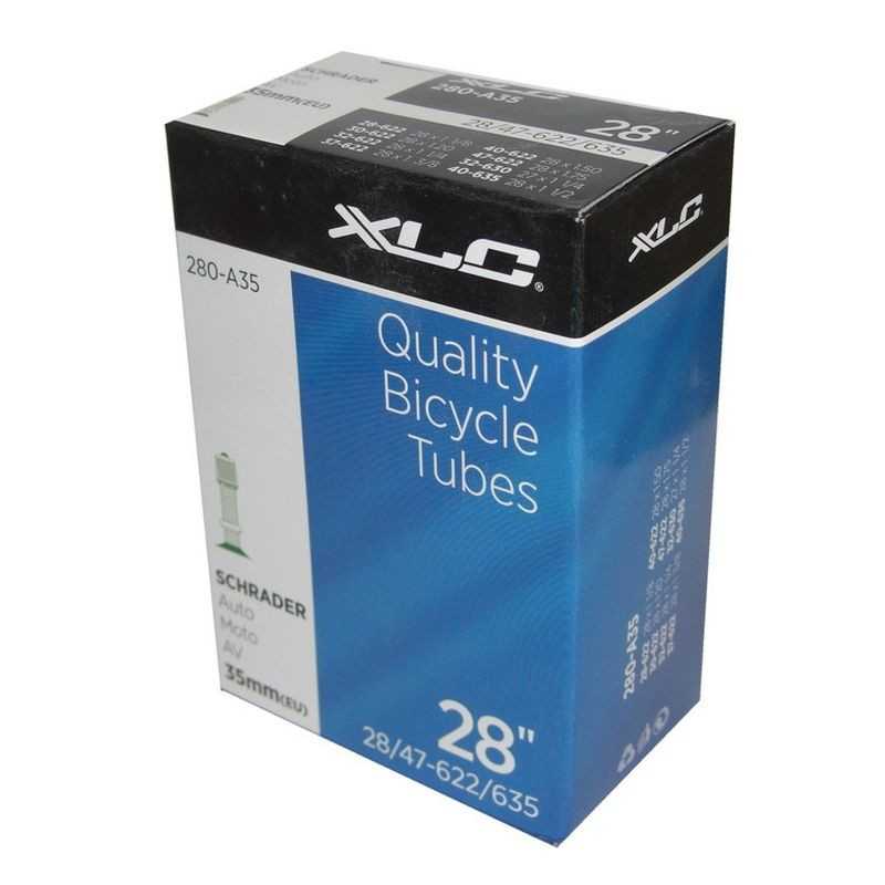 XLC Cámara de aire para bicicleta 27/28 X 1 1/8-1.75 28/47-622/635 35MM con válvula Schrader 28mm la marca 2508280200