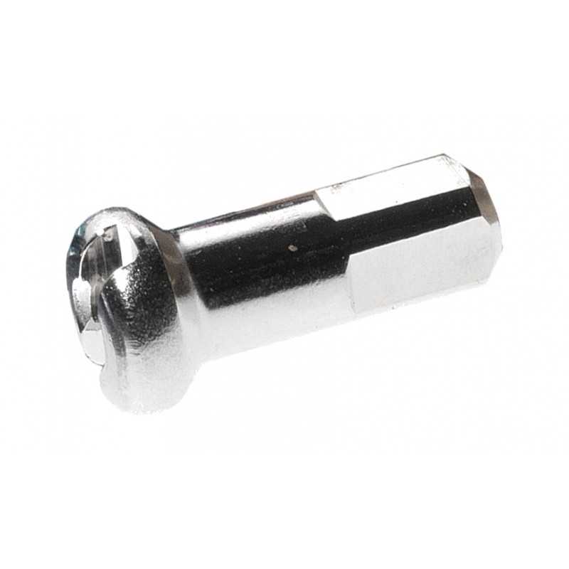 DT SWISS Caja de 100 cabecillas tuerca radio laton niquelado redondo M2 716425VAR