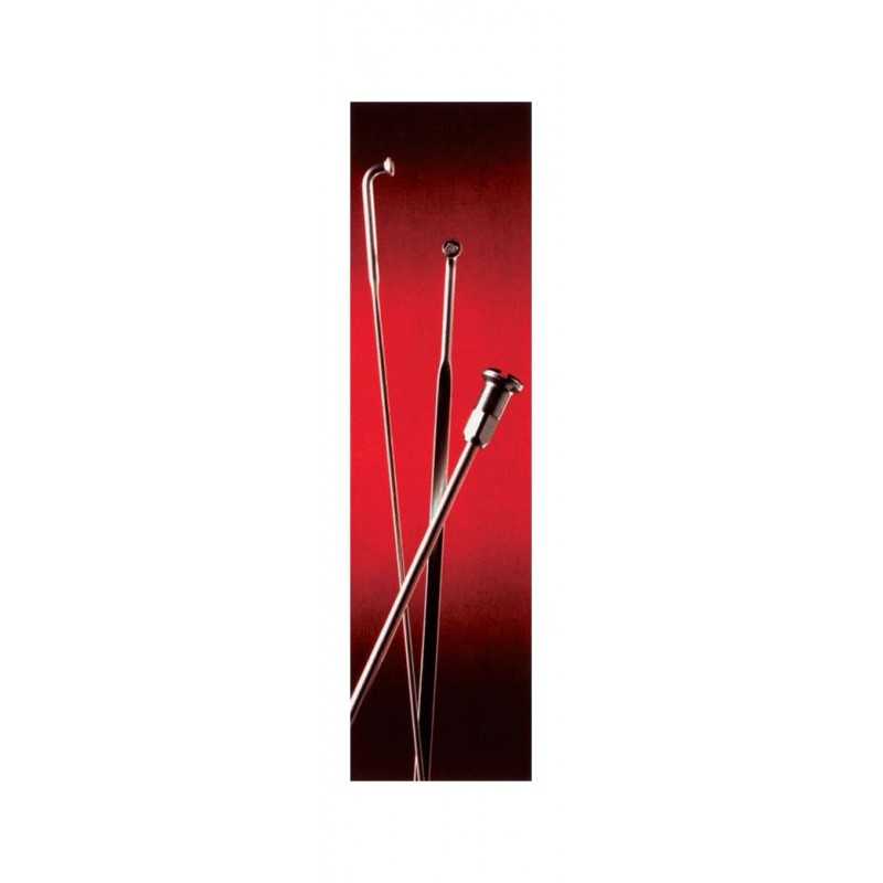 BÜCHEL Box of 100 zinc rimmed spokes 12MM 2MM 701517VAR