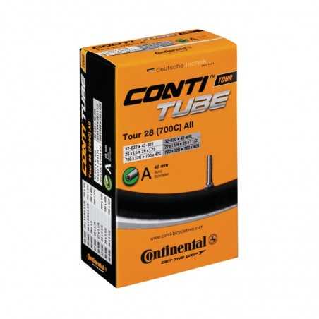 CONTINENTAL Camara de aire para bicicleta TOUR 28X1.25-1.75 SCHRADER 40 MM (50U) 706300