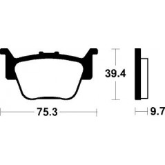 Pad, brake, sintered  Off Road standard MO313