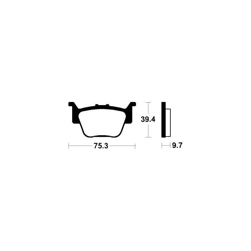 Pad, brake, sintered  Off Road standard MO313