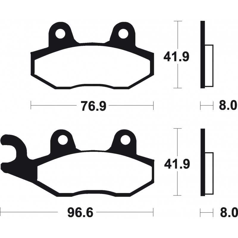 Pad, brake, sintered  Off Road racing MOR111