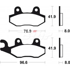Pad, brake, sintered  Off Road racing MOR111