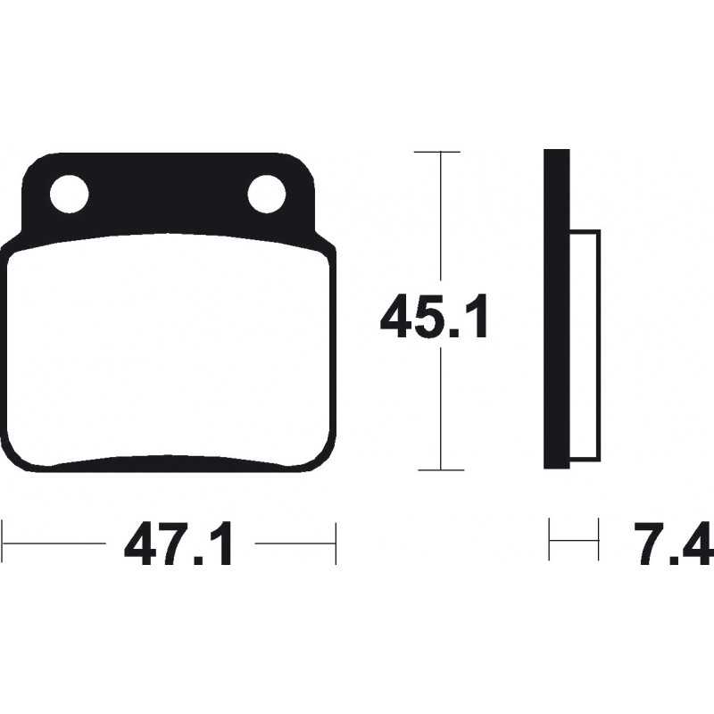 Pad, brake, sintered  Off Road racing MOR149