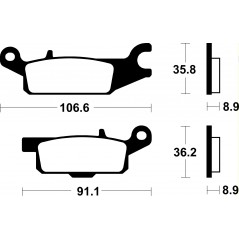 BENDIX Pastillas freno sinterizadas Off Road standard MO352