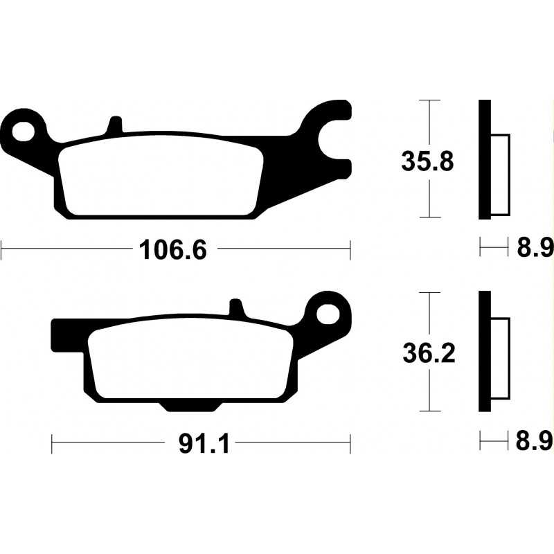 BENDIX Pastillas freno sinterizadas Off Road standard MO352