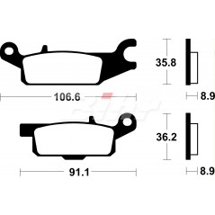 BENDIX Pastillas freno sinterizadas Off Road standard MO352