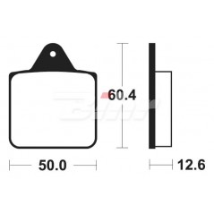Pad, brake, sintered  Off Road racing MOR256