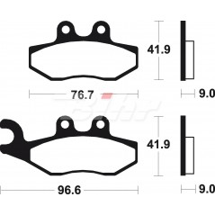 Pad, brake, sintered  Maxi Scooter MSS286