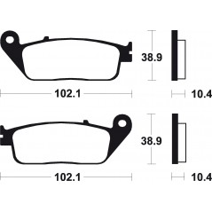 Pad, brake, sintered  Maxi Scooter MSS154