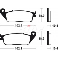 Pad, brake, sintered  Maxi Scooter MSS154