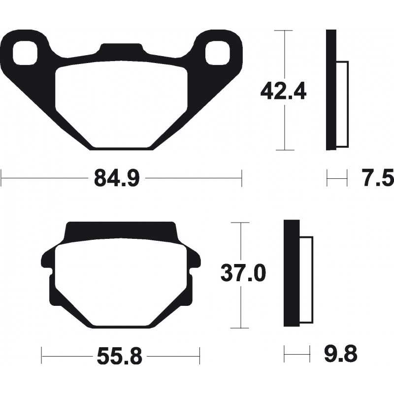 BENDIX Pastillas freno sinterizadas Off Road racing MOR046