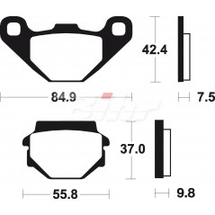 BENDIX Pastillas freno sinterizadas Off Road racing MOR046