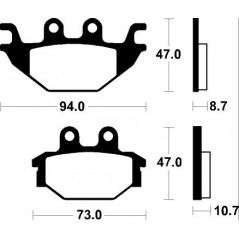 Pad, brake, sintered  Off Road racing MOR310