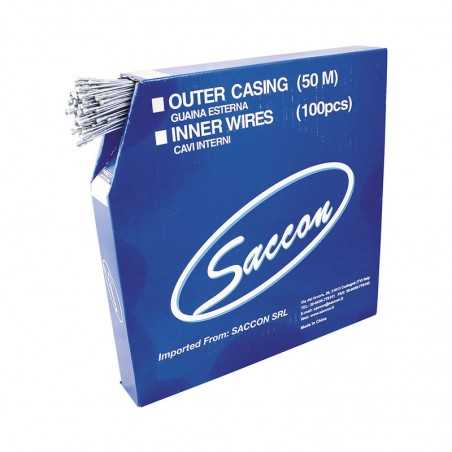 SACCON Cables de freno acero galvanizado para bicicletas carretera 1.5mm x 1800mm la marca 257400