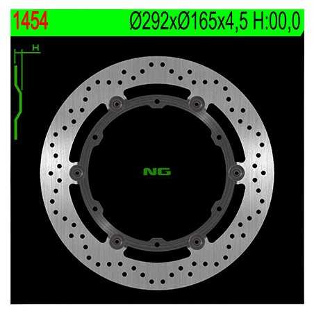NG BRAKE DISK DISCO DE FRENO 1454 9621454
