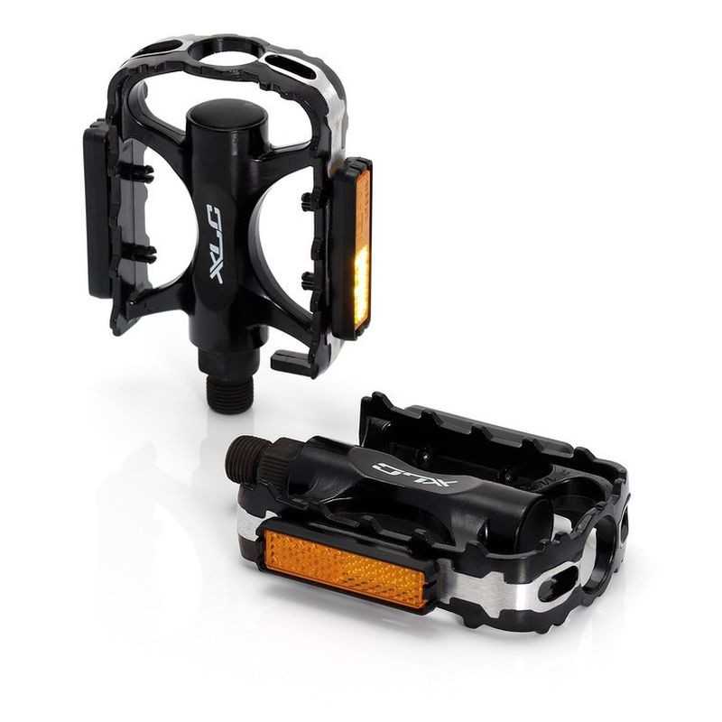 XLC Pedales de aluminio MTB/ATB PD-M02 con cuerpo una pieza y rodamientos a bolas 2501811000