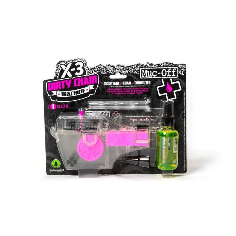 MUC-OFF Aparato para limpiar cadenas con liquido X3 + DIRTY CHAIN MACHINE 227019
