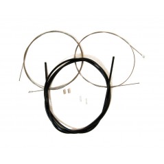 Road brake cable kit with cover and caps