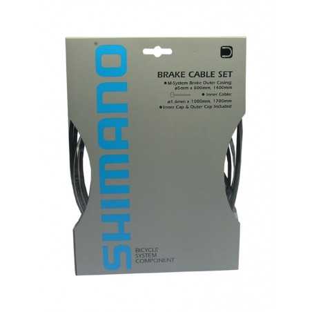 Brake cable and cover kit for front and rear wheel