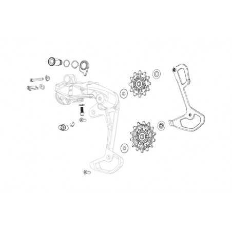 Gear bolt kit  FORCE WIDE ETAP AXS