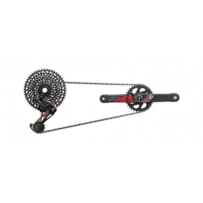 SRAM Grupo de cambio linea cadena 126 mm X01 EAGLE DUB X-SYNC DIRECT MOUNT 175 XG-1295 12V 32T 101633