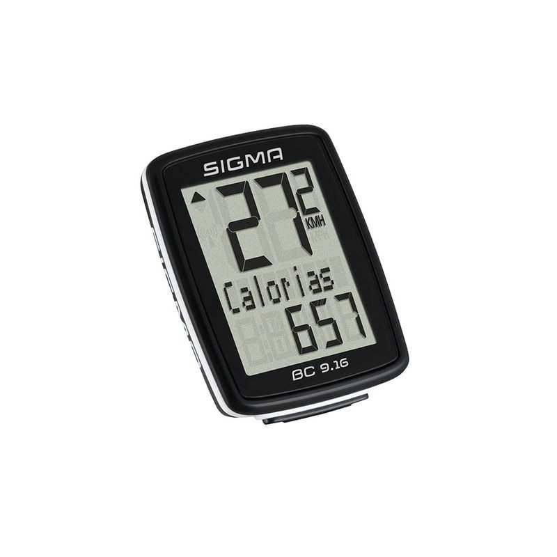 SIGMA Cuentakilometros ciclocomputador BC 9.16 CON CABLE 325011