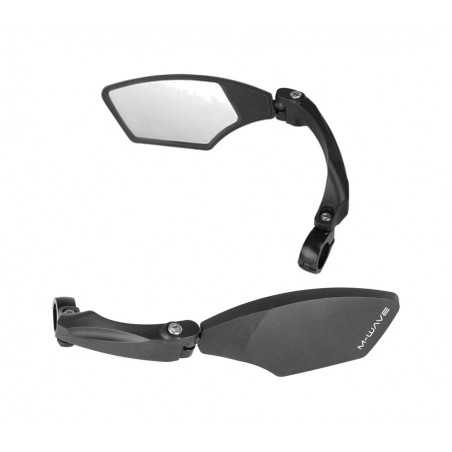 MESSINGSCHLAGER Retrovisor bicicleta izquierdo con abrazadera aluminio M-WAVE SPY SPACE 22.2 MM 700919