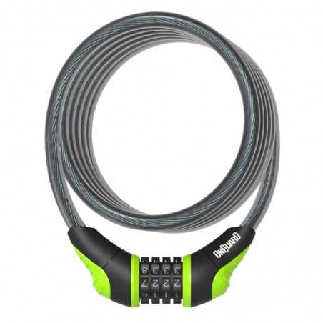 Spiral anti-theft padlock  NEON 180 CM x 12 MM