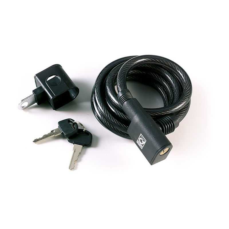 Spiral anti-theft lock with support