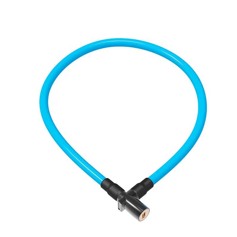 Spiral anti-theft padlock  NEON LIGHT 120 CM x 8 MM