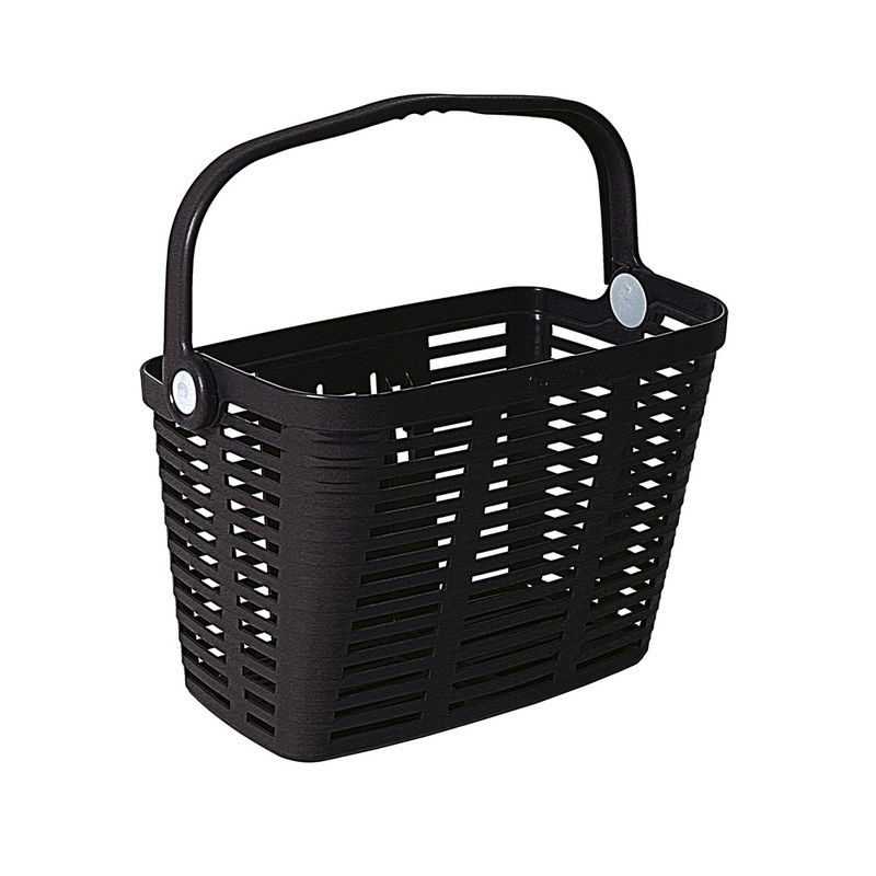Front plastic basket with bracket