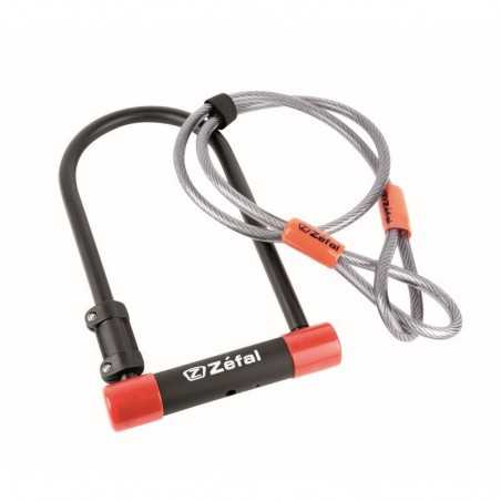 ZEFAL Candado antirrobo u acero 13 mm + cable 10 - 120 CM 268090