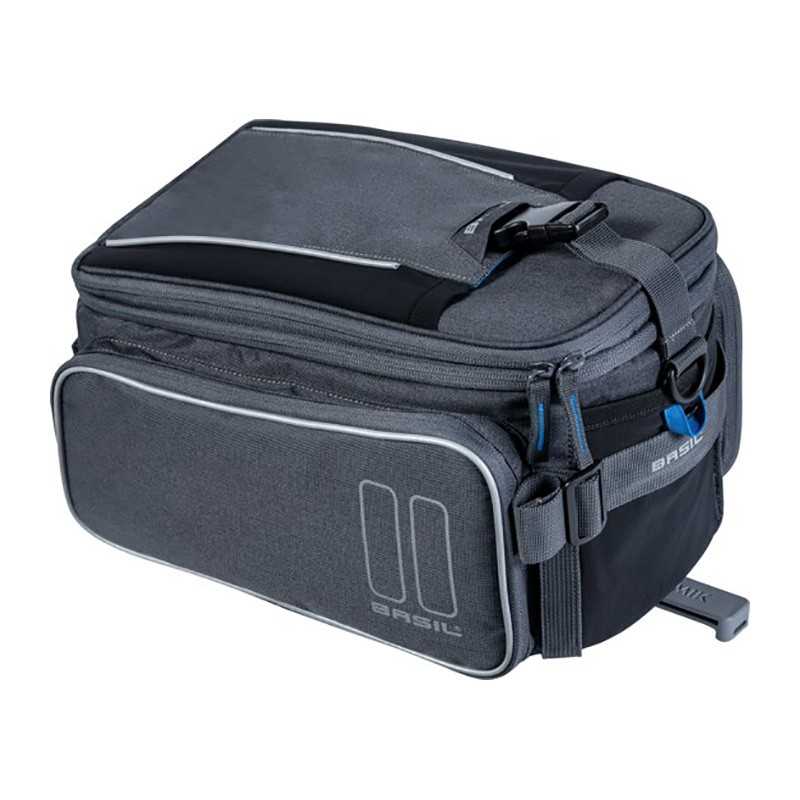 BASIL Bolsa bicicleta trasera impermeable CON placa adaptadora SPORT DESIGN TRUNKBAG MIK 7-15L 291238