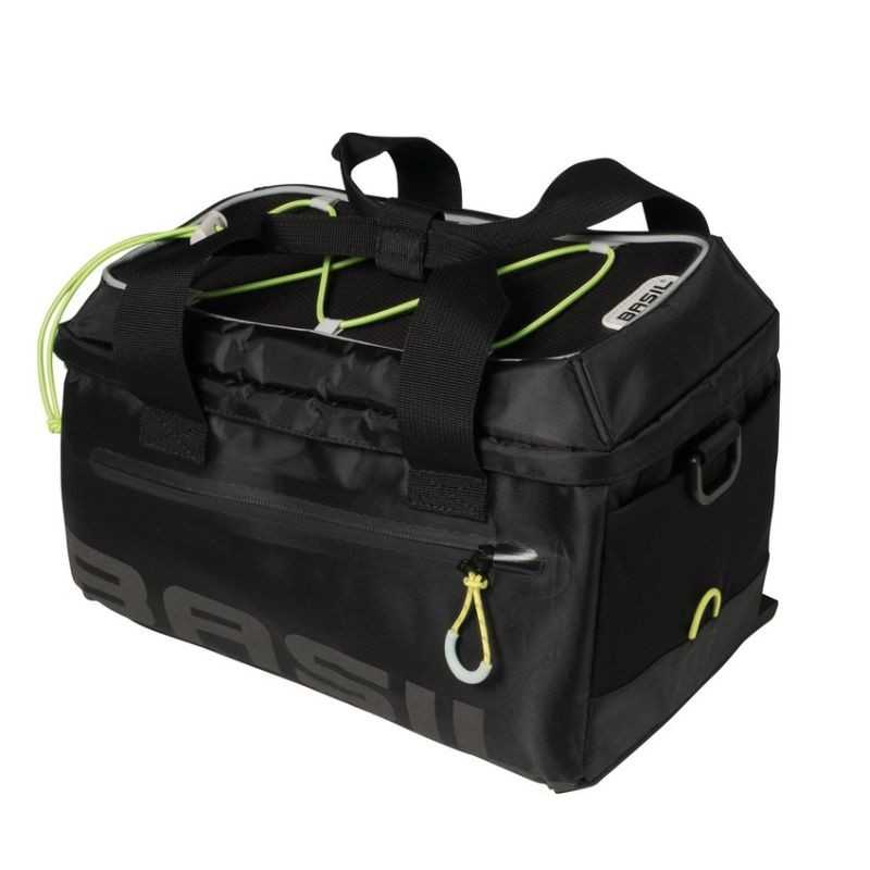 BASIL Bolsa bicicleta trasera impermeable mano y bandolera con cremallera MILES TRUNKBAG 7L 32X19X21 291067