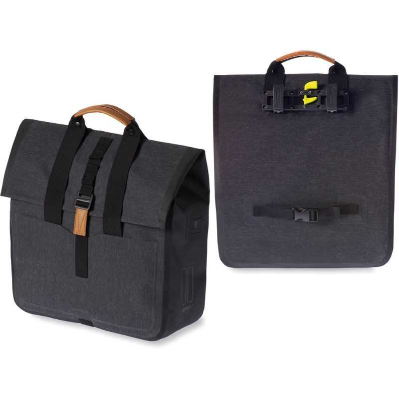 BASIL Bolsa bicicleta trasera impermeable reflectante con cierre ajustable URBAN DRY SHOPPER 25L 34X16X48 291033