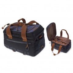 BASIL Reflective waterproof rear bike bag hand and zippered shoulder strap MILES TOPCASE 7L 32X19X21 291066