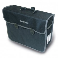 BASIL Alforja bicicleta trasera reflectante cierre click MALAGA 13L 35X15X29 291070