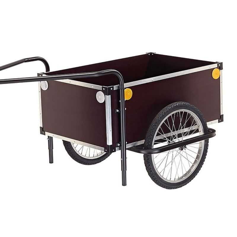 Double tiller trailer without cover with hitch  JUMBO 20"