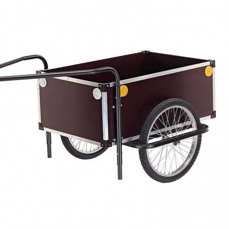 Double tiller trailer without cover with hitch  JUMBO 20"